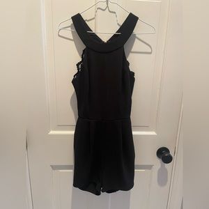 B. Darlin black shorts romper woman’s size 7/8